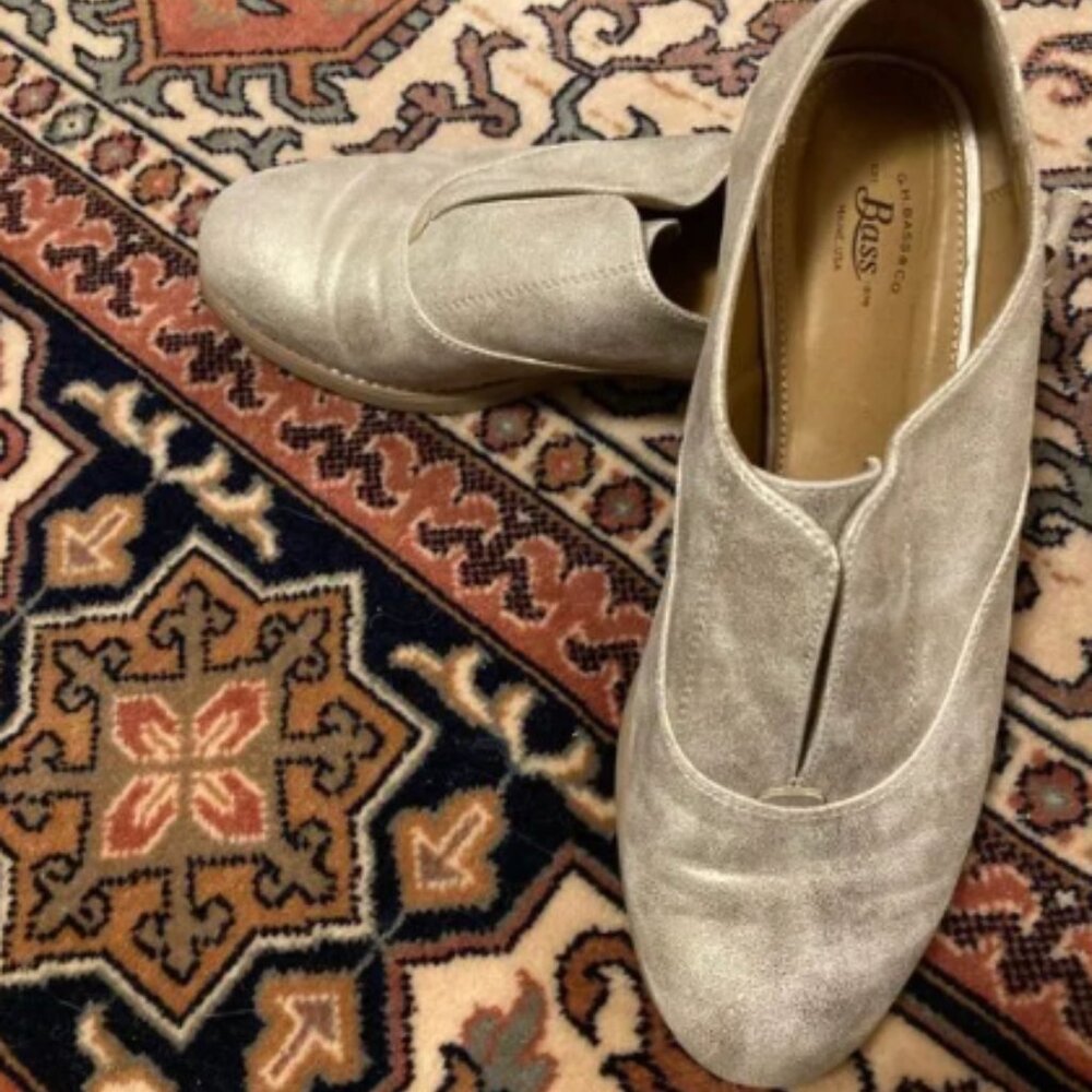 Copy Post for Bass Gold Shoes Flats 8 1/2 Women’s Metallic Gold